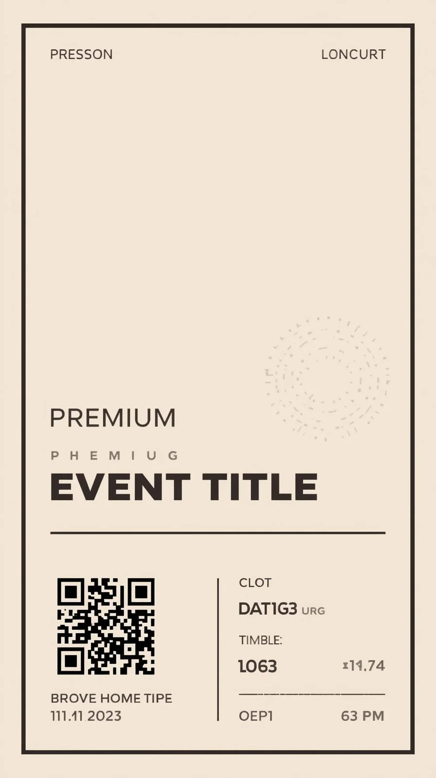 Canva: Event Ticket Design